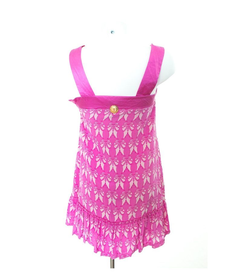 FAITH CONNEXION Damen Kleid Trägerkleid Gr. XS Pink Weiß Seide – Foto 4