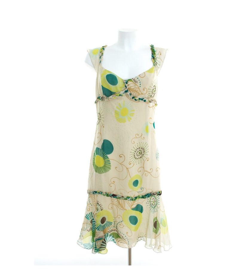 HOSS Damen Kleid Sommerkleid Gr. DE 40 Mehrfarbig Seide – Foto 1