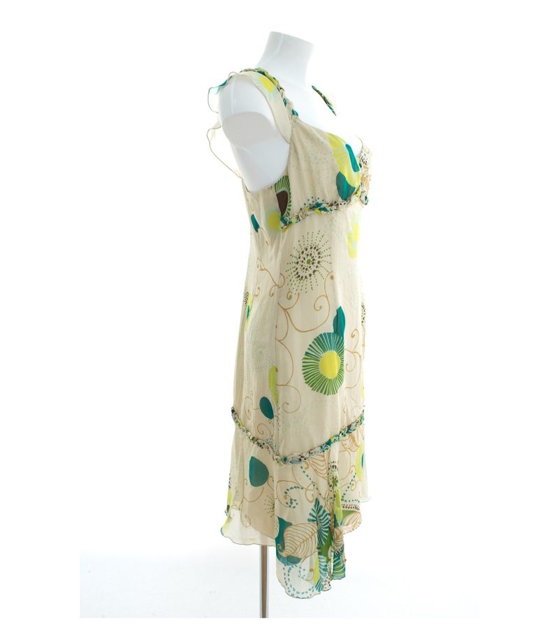 HOSS Damen Kleid Sommerkleid Gr. DE 40 Mehrfarbig Seide – Foto 2