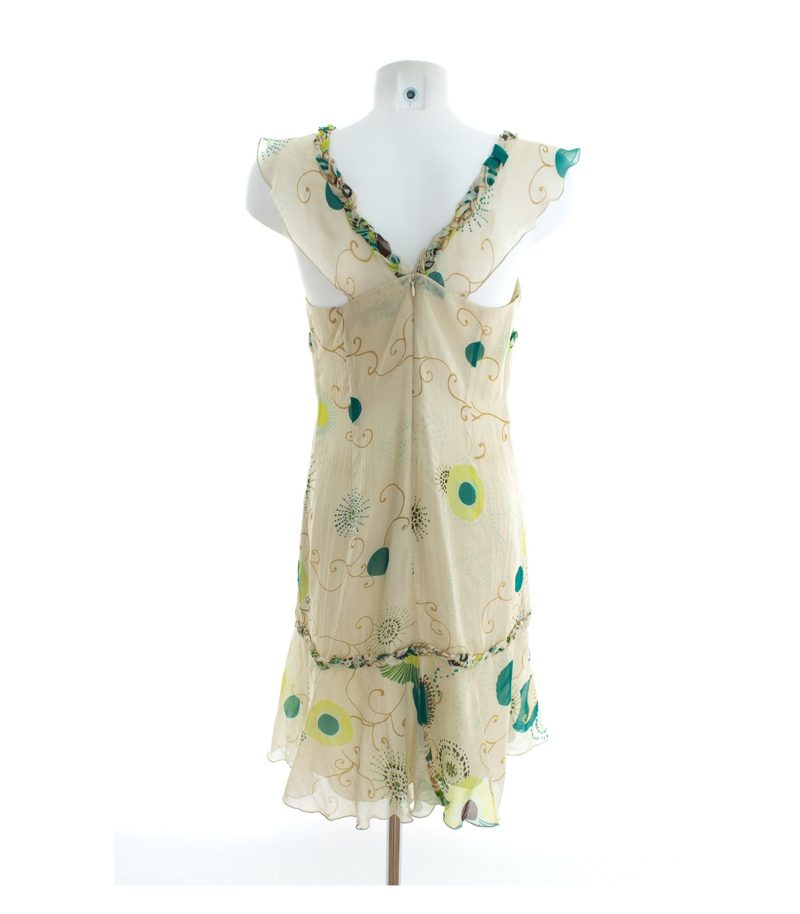 HOSS Damen Kleid Sommerkleid Gr. DE 40 Mehrfarbig Seide – Foto 3