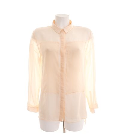 COS Damen Bluse Freizeitbluse Shirt Gr. DE 38 Creme