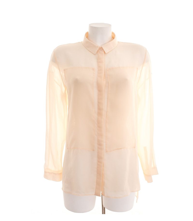 COS Damen Bluse Freizeitbluse Shirt Gr. DE 38 Creme – Foto 1