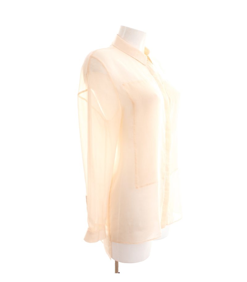 COS Damen Bluse Freizeitbluse Shirt Gr. DE 38 Creme – Foto 3