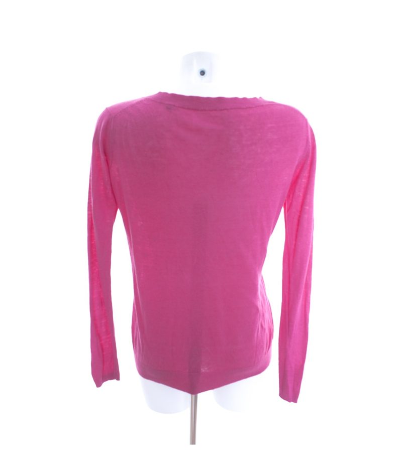 Marc O'Polo Damen Pullover Sommerpullover Feinstrick Gr. S Pink Strick Leinen – Foto 3