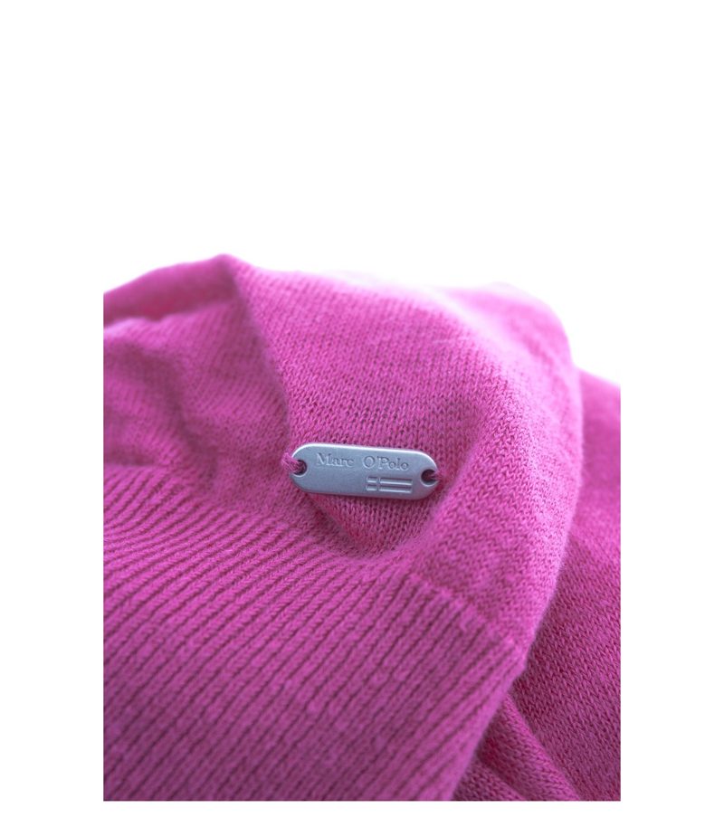 Marc O'Polo Damen Pullover Sommerpullover Feinstrick Gr. S Pink Strick Leinen – Foto 4