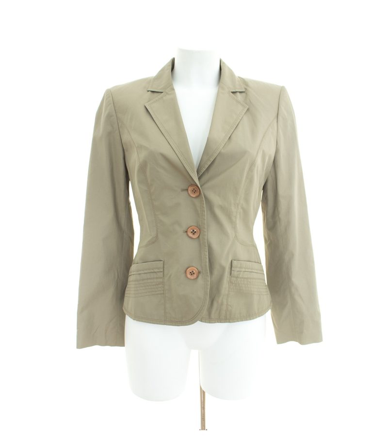 Betty Barclay Damen Blazer Gr. DE 36 Grüngrau Baumwolle – Foto 1