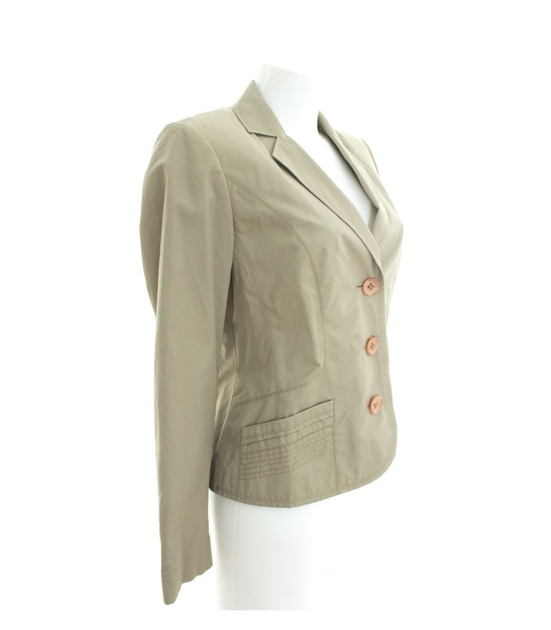 Betty Barclay Damen Blazer Gr. DE 36 Grüngrau Baumwolle – Foto 2