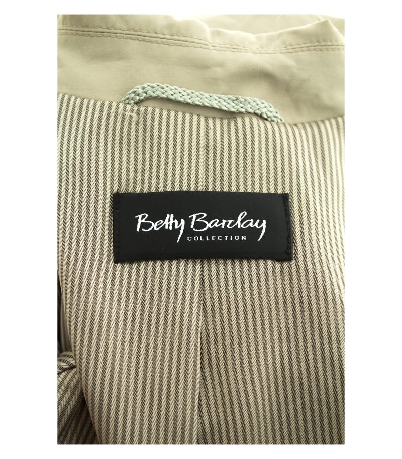Betty Barclay Damen Blazer Gr. DE 36 Grüngrau Baumwolle – Foto 4