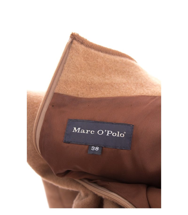 Marc O'Polo Damen Kleid Etuikleid Gr. DE 38 Beige Wolle – Foto 4