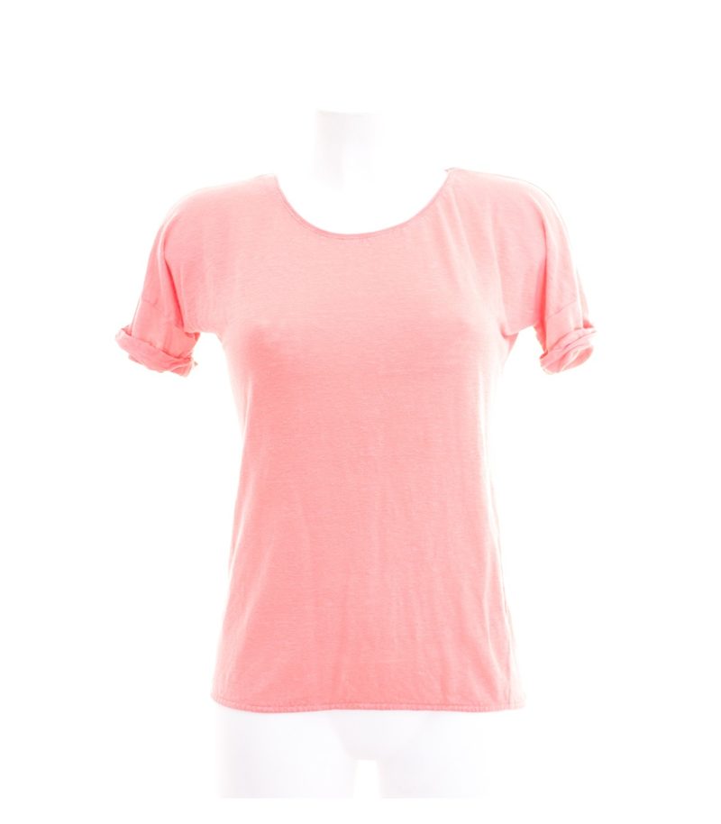 Massimo Dutti Damen T-Shirt Shirt Freizeitshirt Altrosa Gr. M – Foto 1