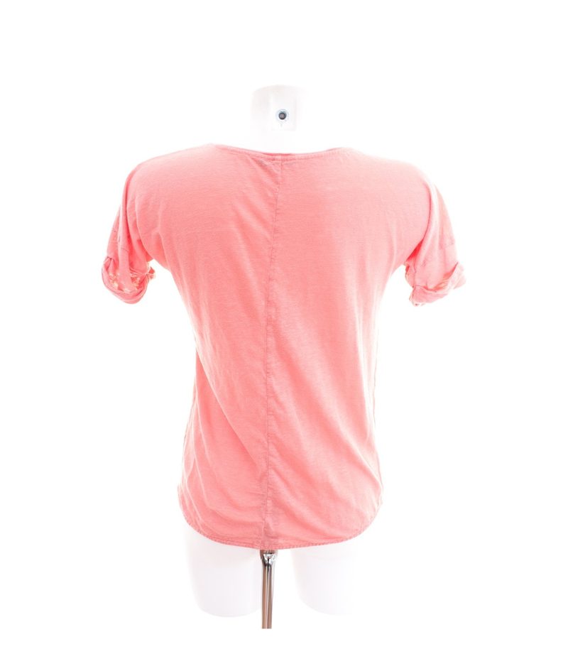 Massimo Dutti Damen T-Shirt Shirt Freizeitshirt Altrosa Gr. M – Foto 3