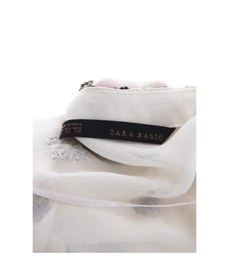 ZARA Damen Bluse Shirt Gr. XS Creme – Foto 4