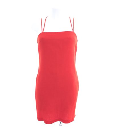 H&M Damen Kleid Bandeau Stretchkleid Gr. DE 38 Rot