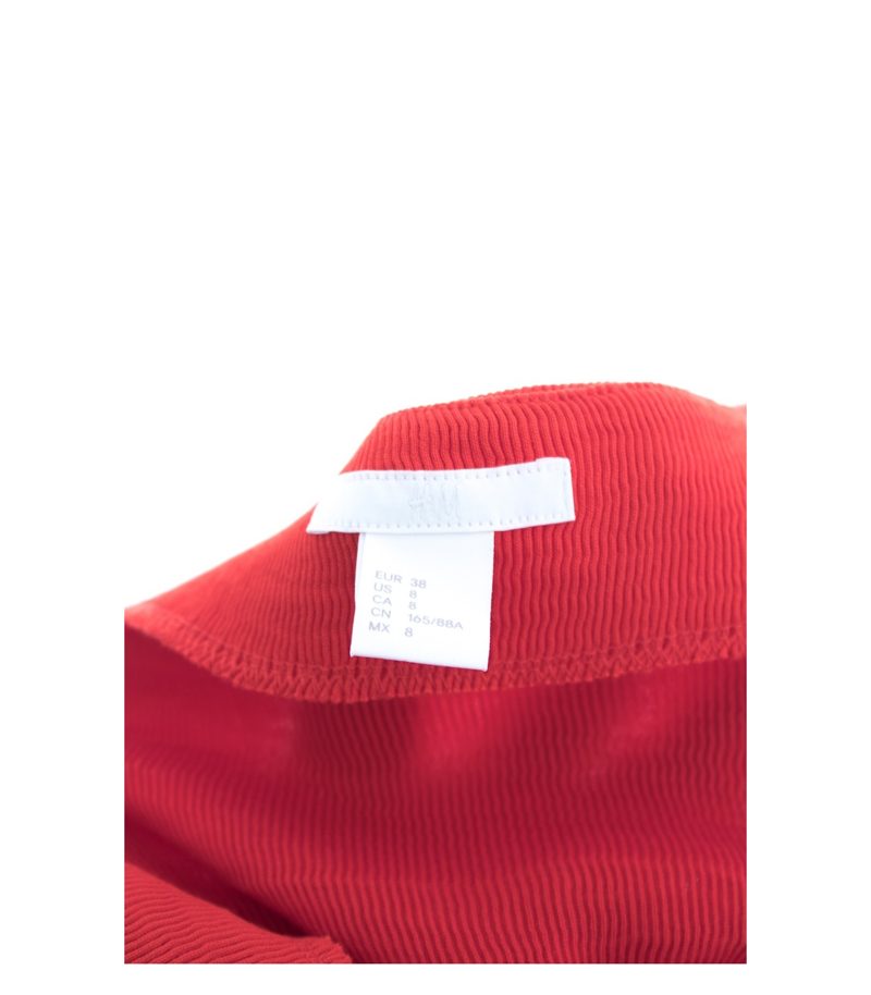 H&M Damen Kleid Bandeau Stretchkleid Gr. DE 38 Rot – Foto 4