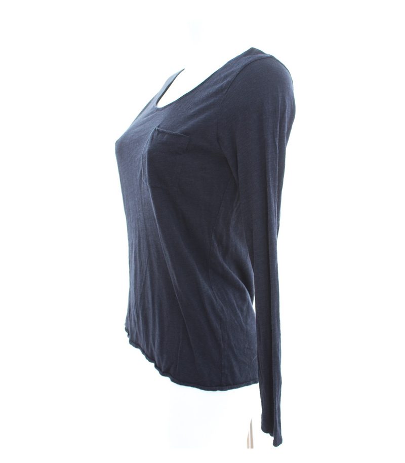 Massimo Dutti Damen Langarmshirt Freizeitshirt Longsleeves Shirt Gr. S Blau – Foto 2