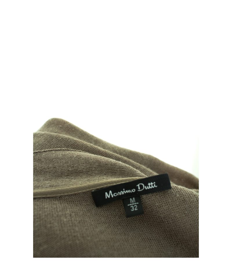 Massimo Dutti Damen Strickjacke Cardigan Longjacke Olivgrau Gr. M Strick – Foto 4