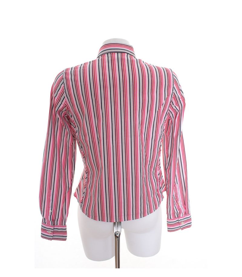 LACOSTE Damen Bluse Shirt Gr. F 42 DE 40 Mehrfarbig Baumwolle – Foto 3