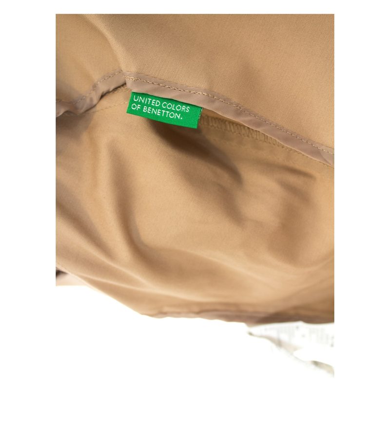 BENETTON Damen Blazer Casual Gr. IT 42 DE 38 Beige Baumwolle – Foto 4