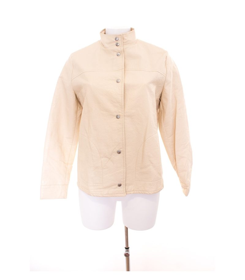 MAX & Co. Damen Übergangsjacke Gr. DE 40 Creme Baumwolle – Foto 1