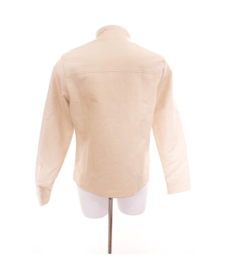 MAX & Co. Damen Übergangsjacke Gr. DE 40 Creme Baumwolle – Foto 3
