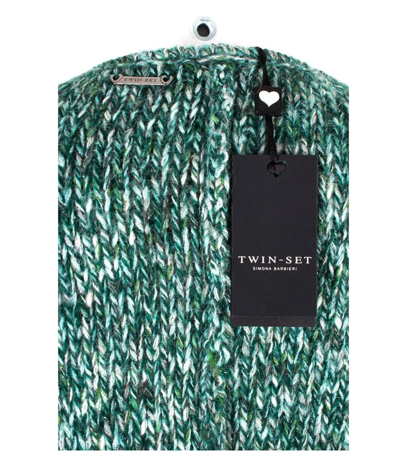TWIN SET SIMONA BARBIERI Strick Damen Poncho Umhang Cape Gr. M NEU – Foto 3
