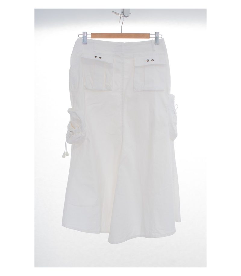 COSTUME INTERNATIONAL Damen Rock Jeansrock Stretch Gr. DE 36 Weiß Denim – Foto 2
