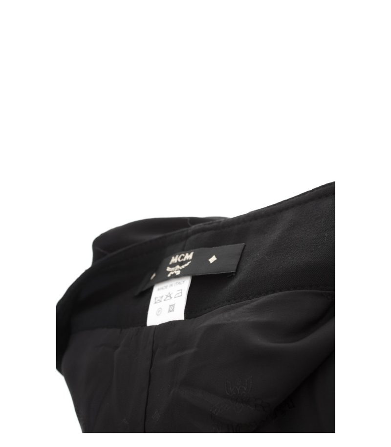 MCM Damen Rock Bleistiftrock Gr. DE 38 Schwarz Wolle – Foto 3