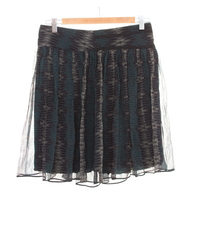 KOOKAi Damen Rock Minirock Chiffon Gr. DE 36 Mehrfarbig Seide