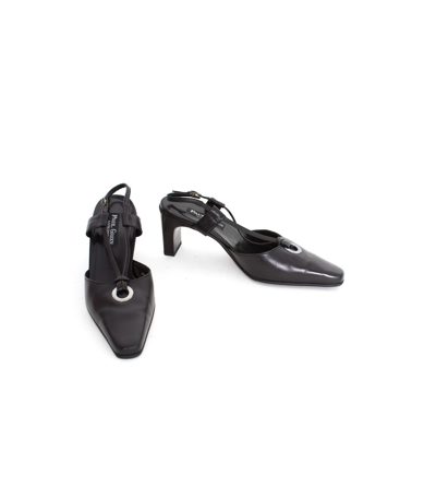 PAUL GREEN Damen Pumps High Heels Gr. DE37 UK4 Schwarz Leder