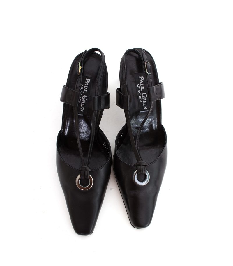 PAUL GREEN Damen Pumps High Heels Gr. DE37 UK4 Schwarz Leder – Foto 2