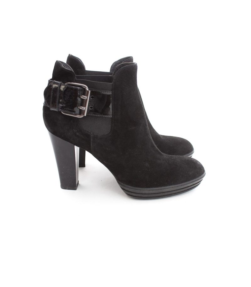 HOGAN Damen Stiefeletten Gr. DE 41 Schwarz Leder – Foto 3
