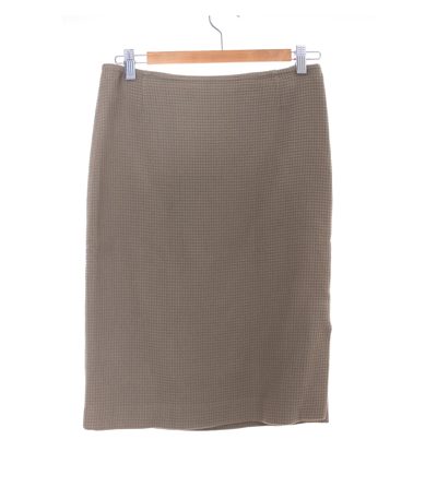 RENA LANGE Damen Rock Bleistiftrock Gr. DE 36 Khaki Baumwolle