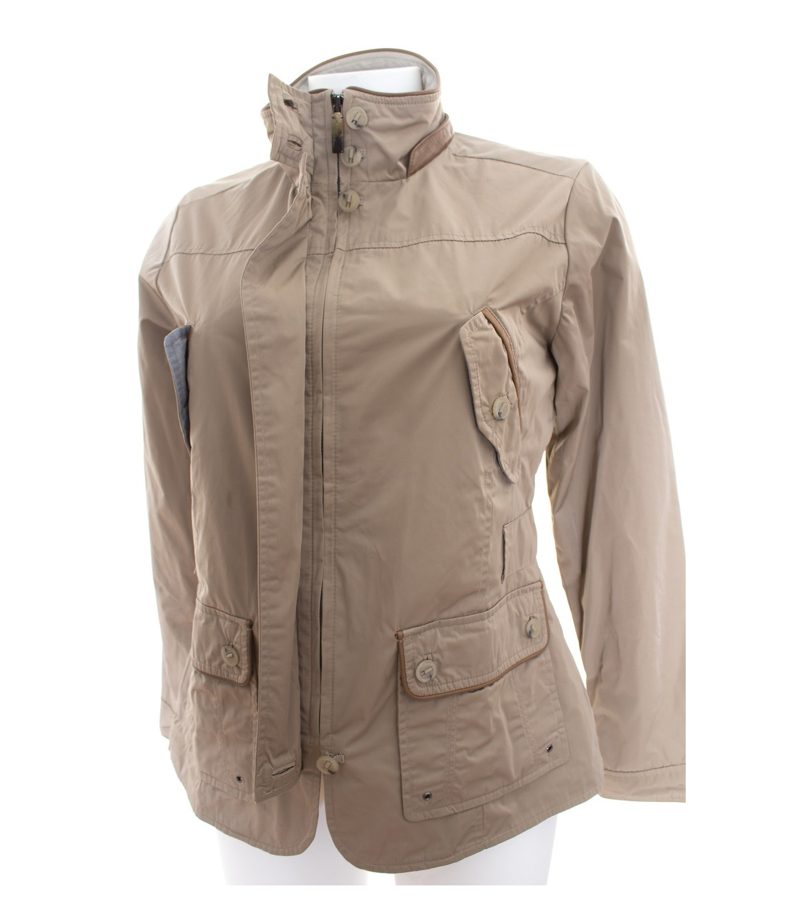 Massimo Dutti Damen Leichte Übergangsjacke Gr. M Taupe – Foto 4