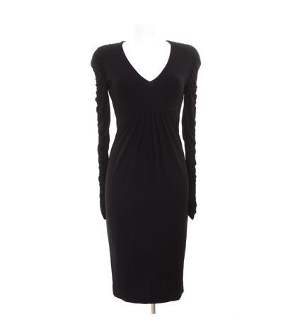 RENA LANGE Damen Kleid Cocktailkleid Stretch Gr. DE 34 Schwarz
