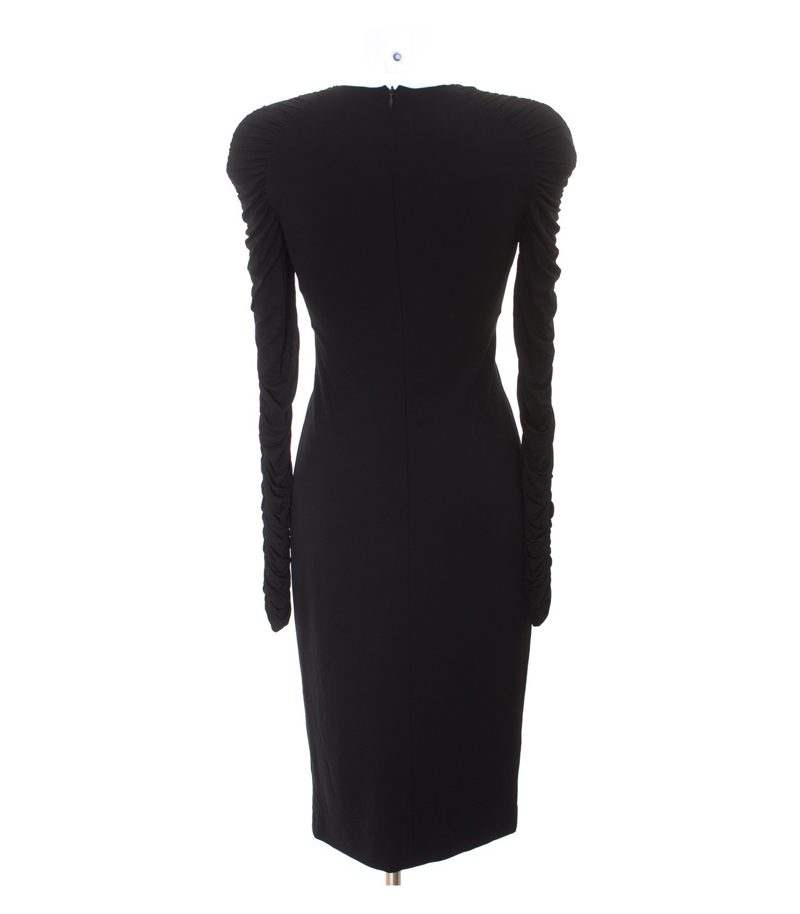 RENA LANGE Damen Kleid Cocktailkleid Stretch Gr. DE 34 Schwarz – Foto 3