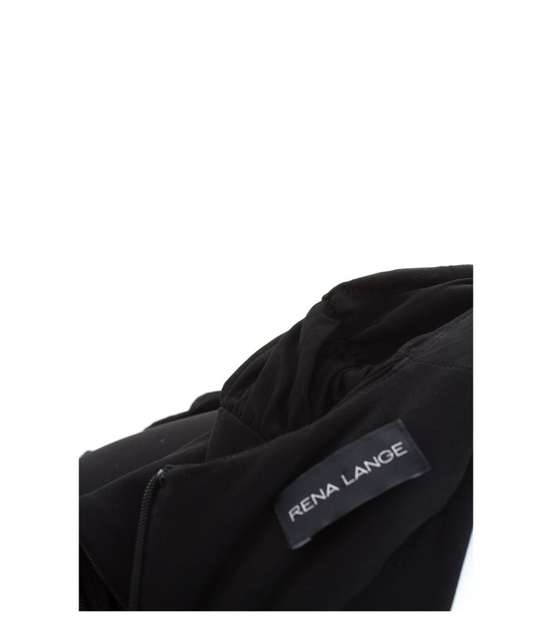 RENA LANGE Damen Kleid Cocktailkleid Stretch Gr. DE 34 Schwarz – Foto 4