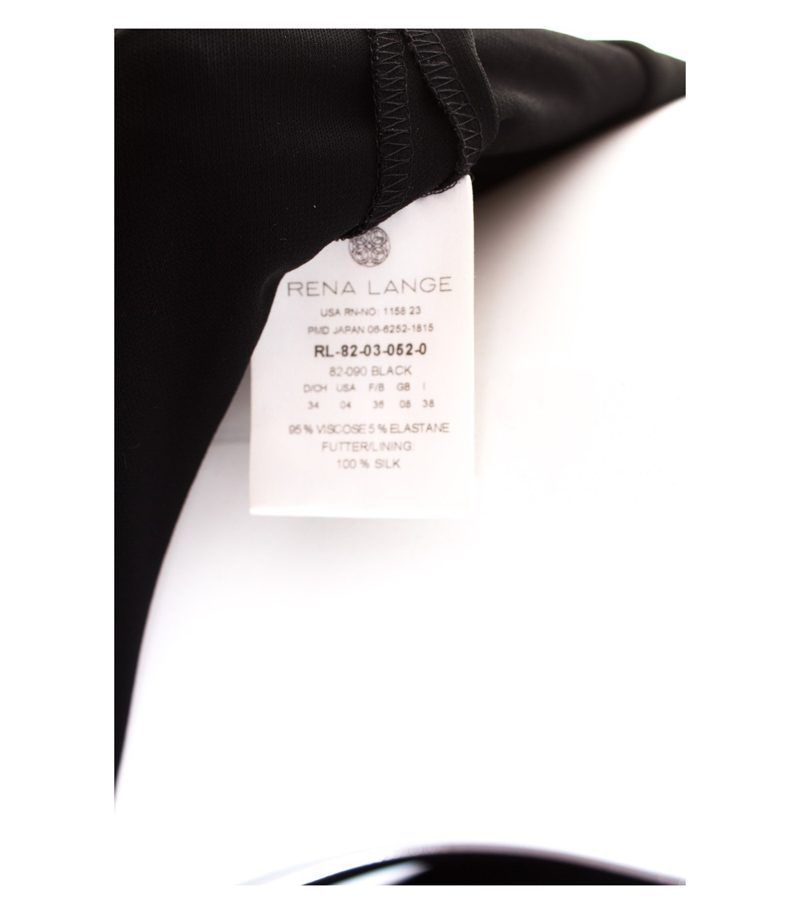 RENA LANGE Damen Kleid Cocktailkleid Stretch Gr. DE 34 Schwarz – Foto 5