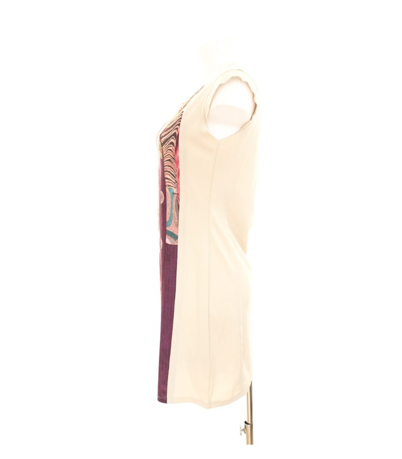 Desigual Damen Kleid Etuikleid Stretch Gr. M Mehrfarbig – Foto 2