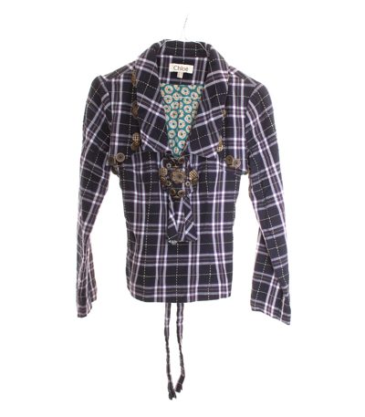 Chloe Damen Bluse Shirt Gr. DE 34 Mehrfarbig Baumwolle
