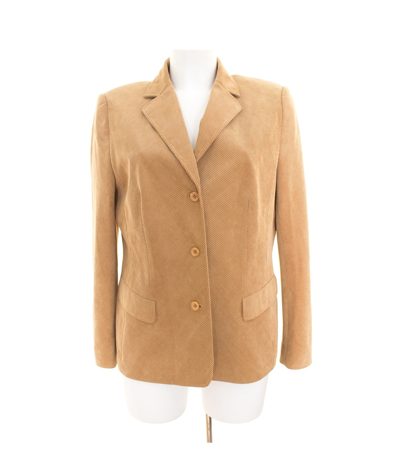 GERRY WEBER Damen Blazer Casual Gr. DE 40 Beige Cord