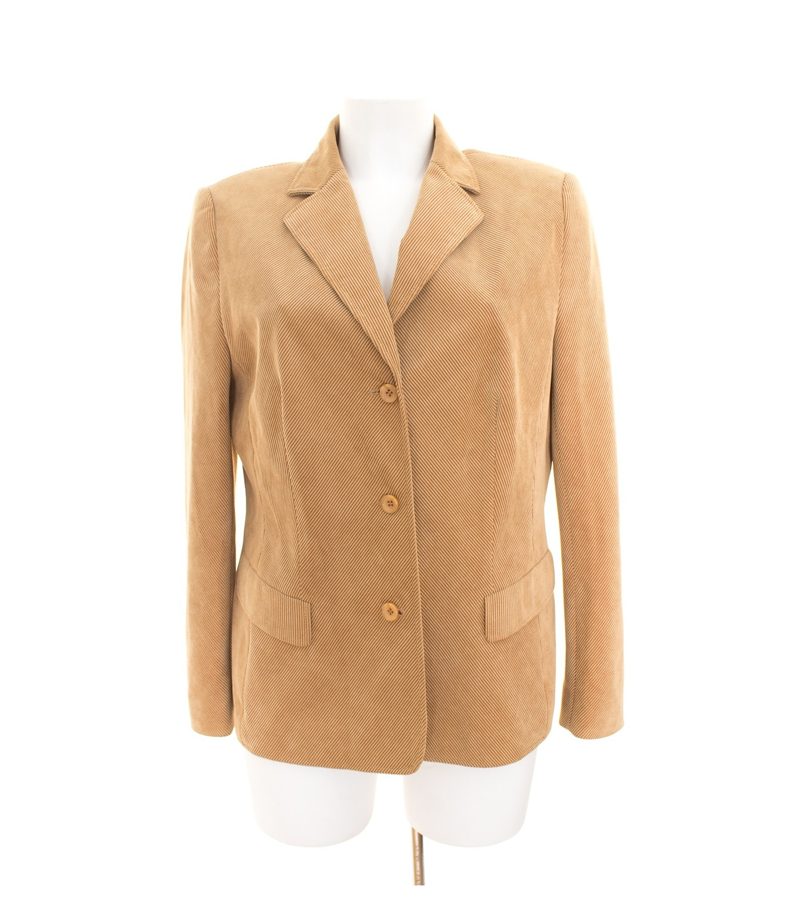 GERRY WEBER Damen Blazer Casual Gr. DE 40 Beige Cord – Foto 1