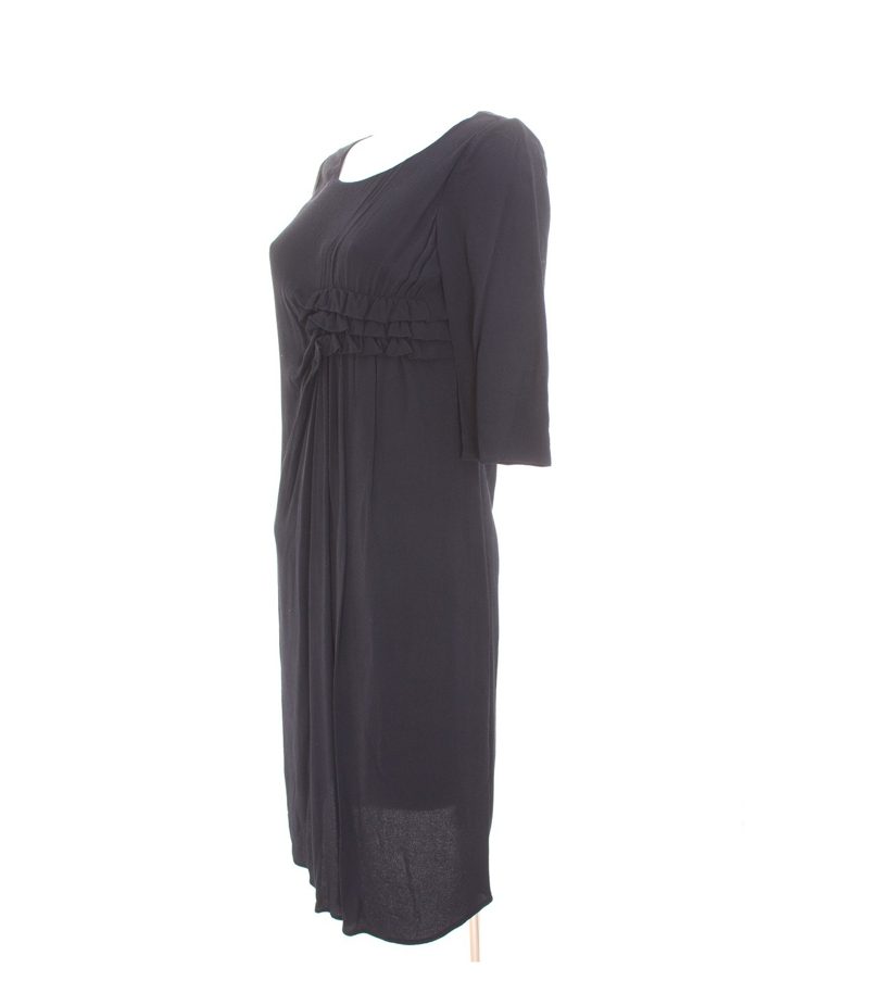 STEFANEL Damen Kleid Etuikleid Gr. DE 38 Schwarz – Foto 2