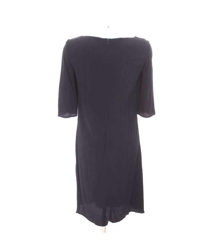 STEFANEL Damen Kleid Etuikleid Gr. DE 38 Schwarz – Foto 3
