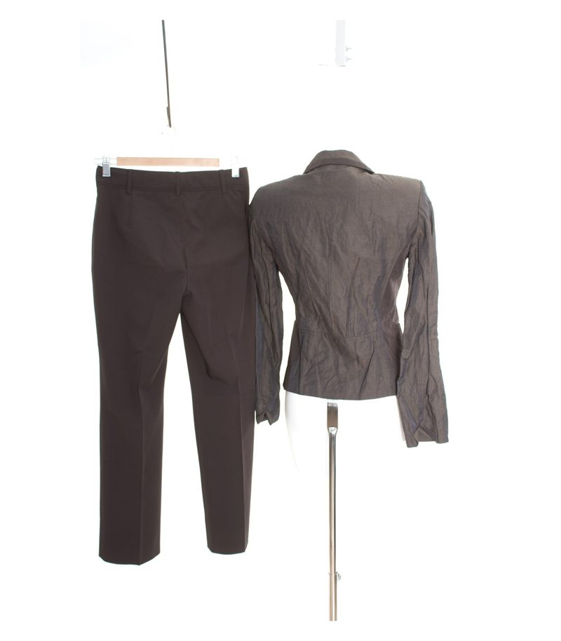 BiBA Damen Hosenanzug Blazer Hose Casual Gr. DE 34 Braun – Foto 2