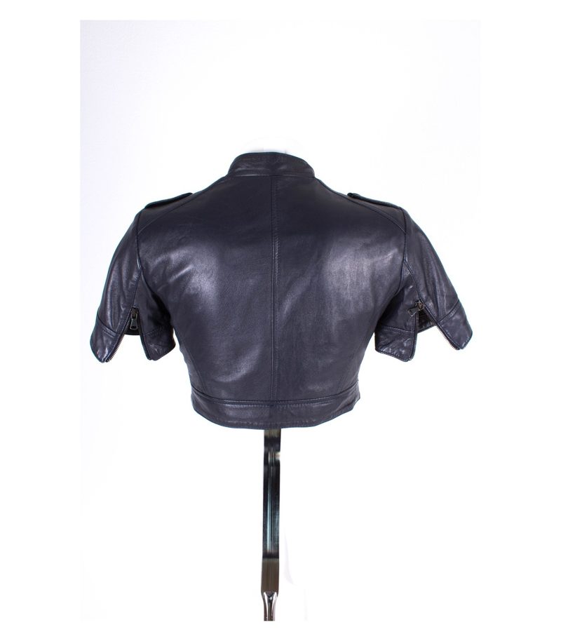 FORZIERI FIRENZE Damen Lederjacke Kurzjacke Bikerjacke Gr. IT 44=DE 36 – Foto 3