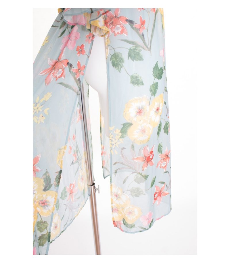 ZARA Damen Kleid Sommerkleid Gr. S Seide – Foto 3