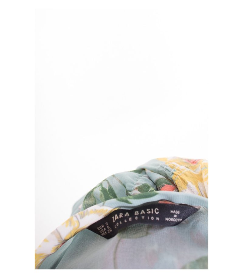 ZARA Damen Kleid Sommerkleid Gr. S Seide – Foto 6