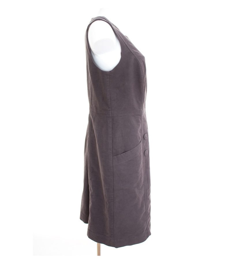 Boden Damen Kleid Etuikleid Gr. DE 42 L Grau Baumwolle – Foto 4