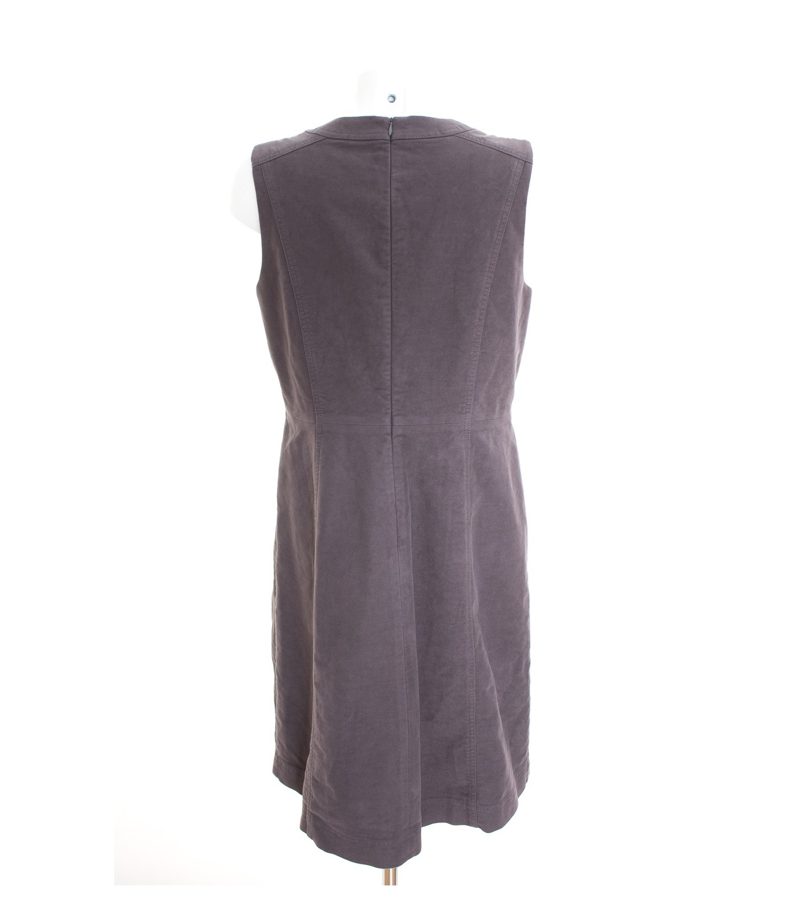 Boden Damen Kleid Etuikleid Gr. DE 42 L Grau Baumwolle – Foto 5