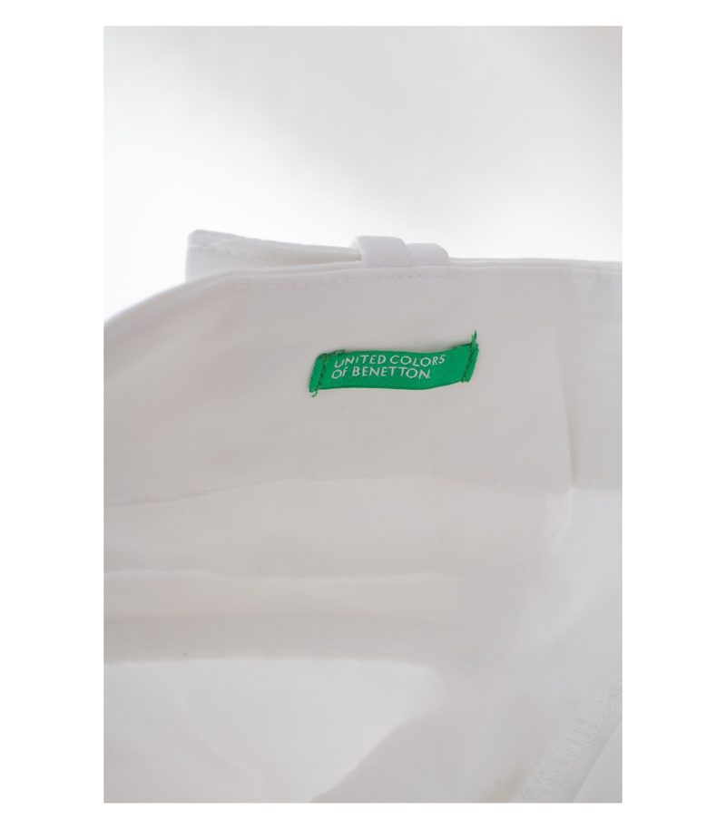 UNITED COLORS OF BENETTON Bermuda Damen Hose Gr. D 34 IT 40 Weiß – Foto 3